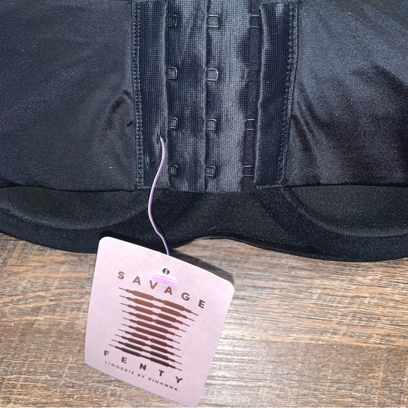 Savage x Fenty Push Up Bra 34E(34DD) Black New With Tags - Picture 3 of 11